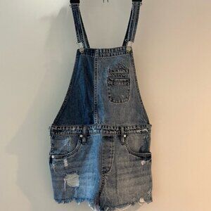 BLANK NYC Denim Overall Shorts